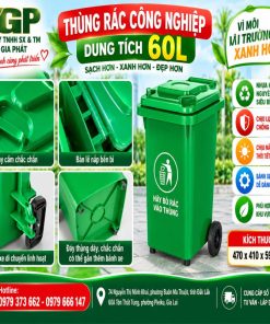 Đơn vị cung cấp thùng rác công nghiệp 60L uy tín Gia Lai