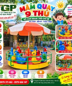 Mâm quay 9 thú cho trẻ mầm non tại Gia Lai