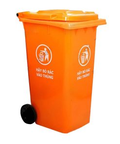 Mua thùng rác công nghiệp 240L màu cam ở đâu Gia Lai