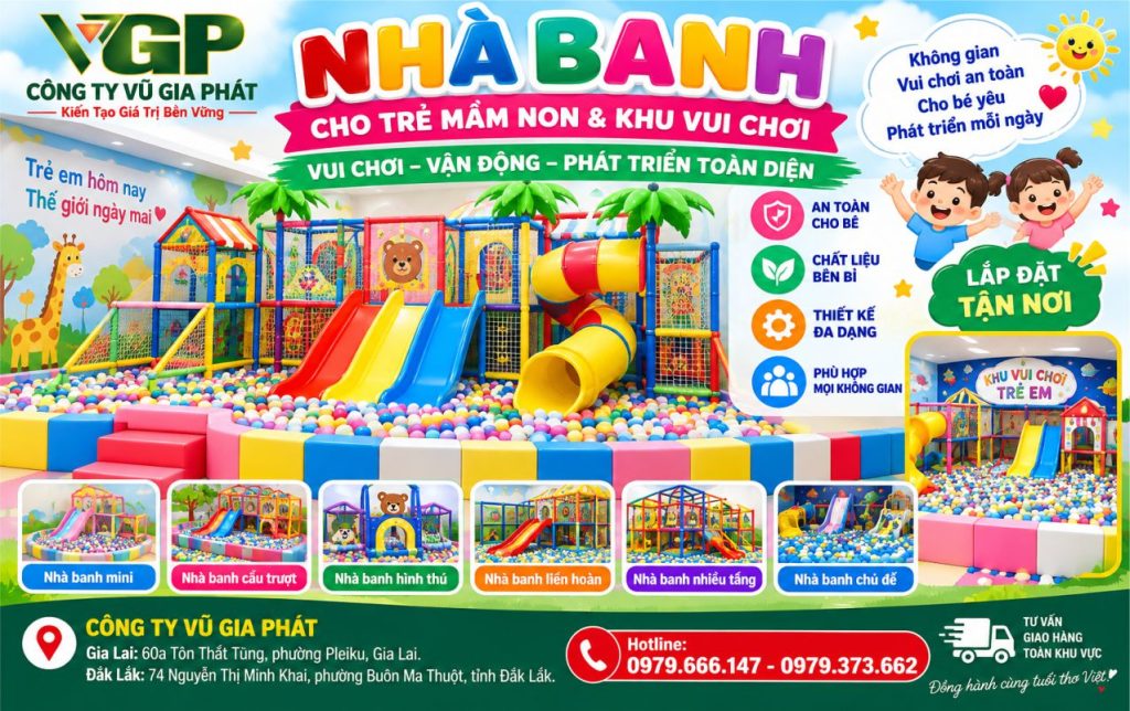 Công ty cung cấp thiết bị nhà banh tại Đắk Lắk