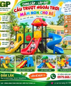 Đơn vị cung cấp cầu trượt liên hoàn ngoài trời tại Đắk Lắk
