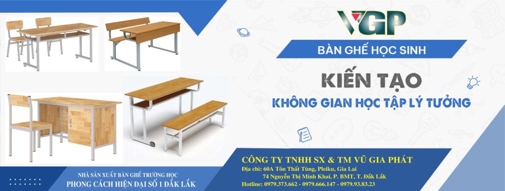 Sản xuất bàn ghế trường học tại Đắk Lắk